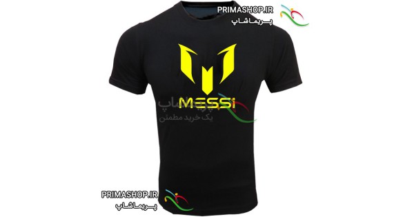 تیشرت بارسلونا مشکی طرح مسی